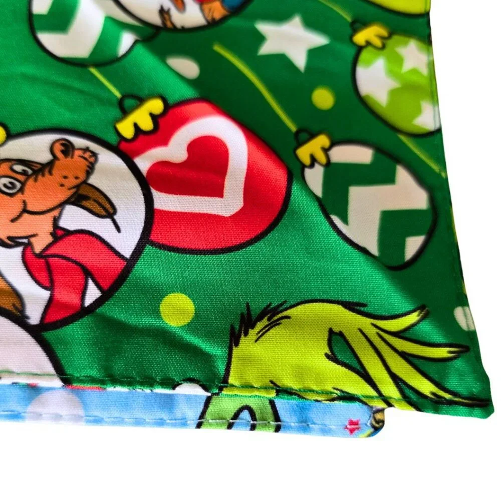 The Grinch Christmas Bandana 2 Pack Lot Holiday Pet Bandanas for Dogs & Cats NEW
